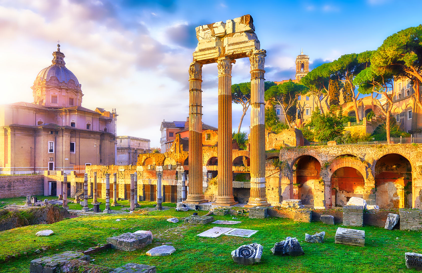 roman-forum-and-church